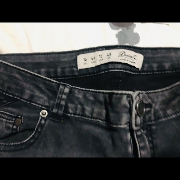 Black wash jeans size 12 - Picture 3 of 6
